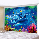 GobekUsa 3D Underwater World Mandala Yoga Mat Home Decoration Tapestry Hippie Sofa Blanket