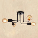 GobekUsa Black Iron Kitchen Ceiling Lamp for Living Room, Bedroom, and Dining Room