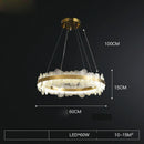GobekUsa Golden Stainless Steel LED Designer Chandelier for Dining Room
