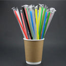 GobekUsa Clear Individually Wrapped PP Drinking Straws - 100PCS Smoothies Tea Party Durable