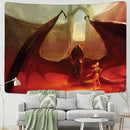 GobekUsa Chinese Dragon Castle Totem Tapestry Wall Hanging Beach Mat Tapis Decor