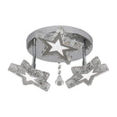 GobekUsa Crystal Stars LED Pendant Chandelier for Modern Living Dining Room Decor