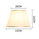 GobekUsa Golden Edge Large Cloth Lampshade Cover for Bedroom Bedside Floor Lamp