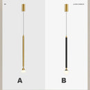 GobekUsa Black Gold Hanging Nordic Lamp with Long Cable for Bedroom Sconces