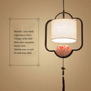 GobekUsa Chinese Cloth Chandelier for Bedroom, Dining Room, Corridor, Hotel - Light & Elegant