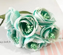 GobekUsa Artificial Peony Tea Rose Camellia Silk Flowers for Home Garden Wedding