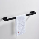 GobekUsa Black Bathroom Hardware Set: Robe Hook, Towel Bar, Shelf, Tissue Holder, Toothbrush Organizer