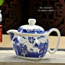 GobekUsa Ceramic Kung Fu Teapot with Dragon Design 350ml - Handmade Porcelain Tea Pot