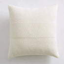 GobekUsa Knit Cushion Cover 45x45cm Solid Cotton Pillow Pink Ivory Grey Cream