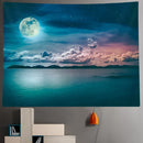 GobekUsa Beach Moon Night Sky Tapestry for Hippie Bohemia Decor & Yoga Mat