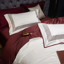 GobekUsa Luxe Egyptian Cotton Bedding Set: Duvet Cover, Bed Sheet, 2 Pillow Sham