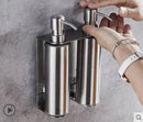 GobekUsa Black Stainless Steel Wall-Mounted Soap Dispenser