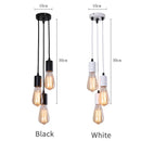 GobekUsa 3-Head LED Pendant Lamp Industrial Ceiling E27 Retro Hanging Light