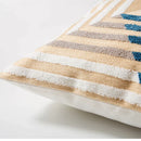 GobekUsa Abstract Embroidered Pillow Cover 45x45cm Pink Beige for Living Room