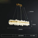 GobekUsa Golden Stainless Steel LED Designer Chandelier for Dining Room