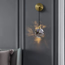 GobekUsa Crystal Wall Sconce: Elegant LED Lighting for Living Room, Bedroom, or Corridor