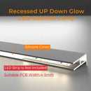 GobekUsa LED Cabinet Layer Lamp: Ultra-Thin Aluminum Profiles, Up Down Backlight, 18mm Board.