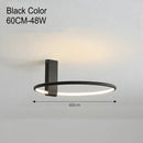 GobekUsa LED Round Ceiling Lamp Scandinavian Design White Black Gold Metal Aluminum