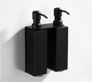 GobekUsa Black Stainless Steel Wall-Mounted Soap Dispenser