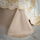 GobekUsa 1000TC Egyptian Cotton Gold Embroidery 4Pcs Bedding Set - Luxe Chic Collection