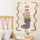 GobekUsa Astrology Tarot Card Tapestry Sun Moon Goddess Wall Hanging Décor