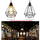 GobekUsa Diamond Cage Wrought Iron Pendant Light for Dining Room and Kitchen Island