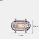 GobekUsa Industrial Outdoor Wall Lamp Waterproof LED Wall Light for Porch Garden Balcony