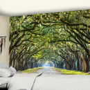 GobekUsa Jungle Path Mandala Tapestry Wall Hanging: Psychedelic Witchcraft Bohemian Nature Scenery