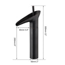 GobekUsa Golden Waterfall Bathroom Faucet Mixer Tap Tall Sink Deck Mounted