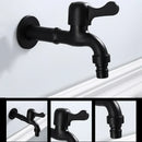 GobekUsa Antique Black Brass Wall Mount Bibcock Tap for Outdoor Garden and Washing Machine