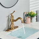 GobekUsa Brass Basin Faucet with Swivel Spout & Single Handle Deck Mount