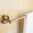 GobekUsa Brass Bathroom Set: Robe Hook, Paper Holder, Towel Bar, Soap Basket.