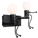 GobekUsa Creative LED Wall Light Indoor Wall Sconce Modern Art Decor Iron E27