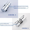 GobekUsa Adjustable Slider Shower Head Holder Bracket Chrome Mounting Accessory