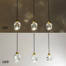 GobekUsa Crystal Copper LED Wall Lamp for Bedroom and Stairs