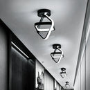 GobekUsa Black Square LED Ceiling Lamp: Modern Lighting for Corridor, Aisle, Cloakroom, Balcony
