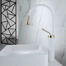GobekUsa Black Gold Basin Faucet - Swivel Kitchen Sink Water Crane with Hot and Cold Handles