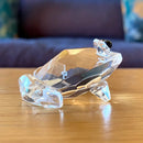 GobekUsa K9 Crystal Glass Frog Figurine Sculpture Paperweight Home Decor Gift