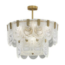 GobekUsa Art Glass Chandelier: Elegant Luxury Lighting for Living, Dining & Bedroom Rooms
