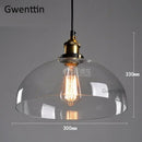 GobekUsa Industrial Glass Pendant Light for Modern Home Decor