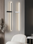 GobekUsa Black Long Strip Wall Lamp - Modern Minimalist Bedroom Living Room TV Wall Light