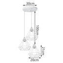 GobekUsa Iron Cage Pendant Lights | Modern Ceiling Chandelier for Living Room & Kitchen