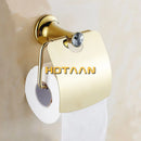 GobekUsa Gold Bathroom Hardware Set: Towel Rack, Toilet Paper Holder, Towel Bar, Hook