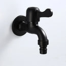 GobekUsa Antique Black Brass Wall Mount Bibcock Tap for Outdoor Garden and Washing Machine