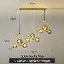 GobekUsa Glass Ball Pendant Light | Modern Nordic G9 LED Lamp for Living Room & Bedroom