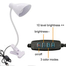 GobekUsa 5W USB Night Light LED Clip Lamp, Dimmable, 3 Color Modes, 10 Brightness Settings