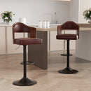 Swivel Bar Stool — Rustic Modern Height Adjustable Seat