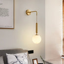 GobekUsa Glass Ball LED Wall Sconce: Modern Nordic Minimalist Lighting for Living Bedroom Décor
