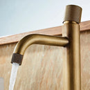 GobekUsa Antique Bronze Basin Faucet Hot & Cold Deck Mounted Brass Mixer Tap