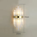 GobekUsa Crystal Wall Lamp: Elegant Lighting for Living Room, Bedroom, and Staircase